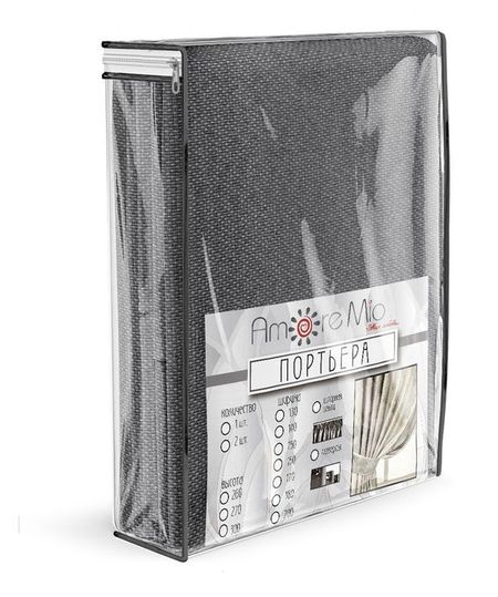 Портьера Amore Mio Эко лен блэкаут грозовая туча, 160х260 см блэкаут психотерапии в диалогах