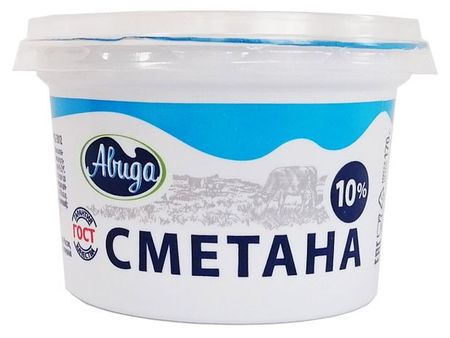 Сметана Авида 10% БЗМЖ, 170 г