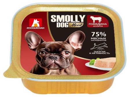 Консервы для собак Зоогурман Smolly dog говядина, 100 г п в кокарев пособие по воспитанию и дрессировке собак