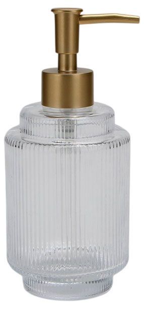 Диспенсер мыла Actuel стекло прозрачный, 7,9x7,9х18 см