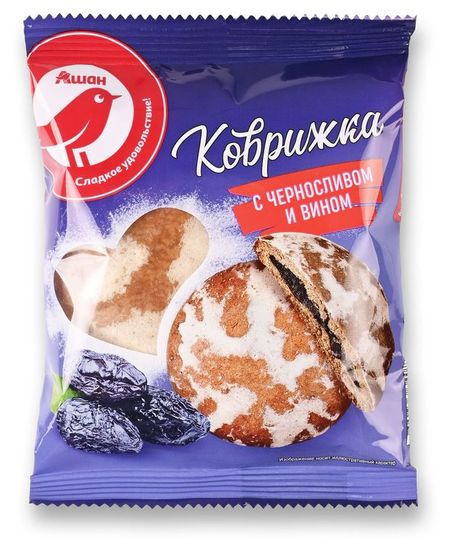 Коврижка АШАН Красная птиц с черносливом и вином, 110 г лучшее чтение в 6 лет
