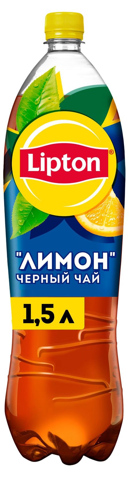 Чай черный Lipton лимон, 1,5л