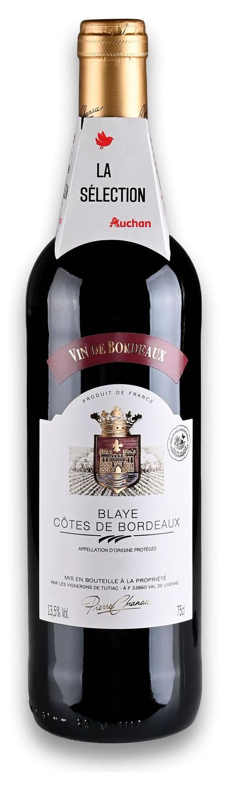 Вино Pierre Chanau Blaye Cotes de Bordeaux красное сухое Франция, 0,75 л