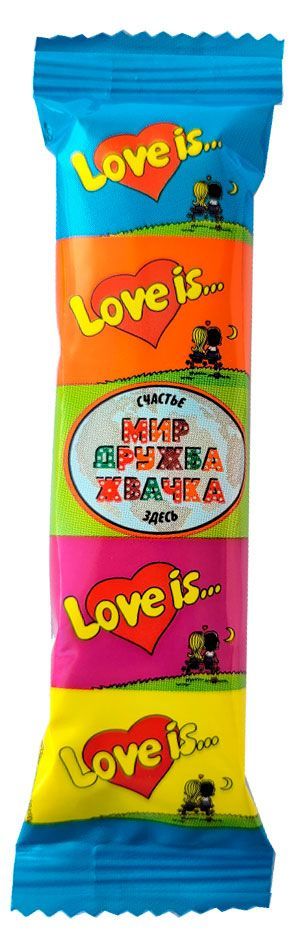 Резинка жевательная Love Is микс вкусов Турция, 21 г
