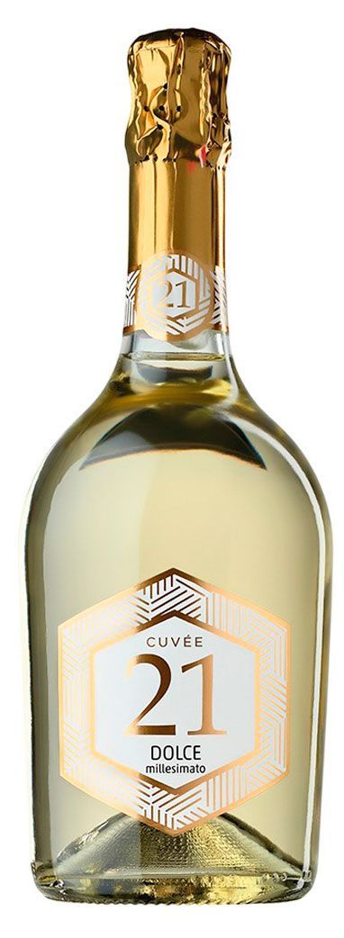 Игристое вино Cuvee 21 Dolce Millesimato белое сладкое Италия, 0,75 л
