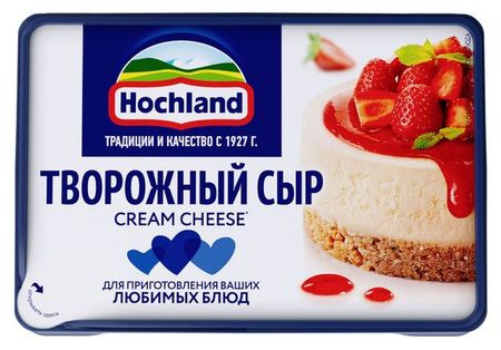 Сыр творожный для кулинарии Hochland Cream cheese 65% БЗМЖ, 400 г