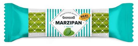 Батончик марципановый GRONDARD неглазированный с мятой, 40 г