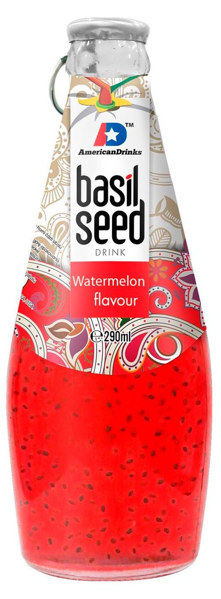 Напиток сокосодержащий Basil Seed Арбузный взрыв Вьетнам, 290 мл