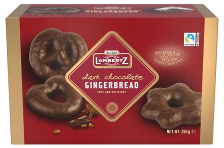 Пряники Lambertz фигурные в шоколаде, 250 г