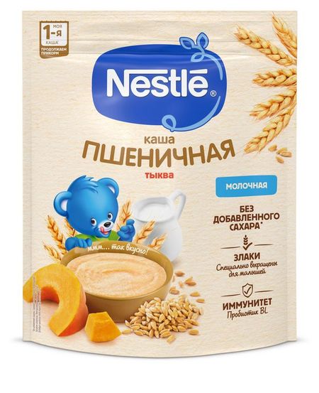 Каша молочная Nestle пшеничная с тыквой с 5 мес., 200 г