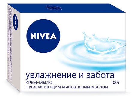 Крем-мыло NIVEA Увлажнение и забота с миндальным маслом, 100 г