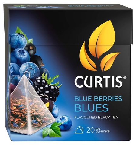 Чай черный Curtis Blue Berries Blues в пирамидках, 20х1.8 г