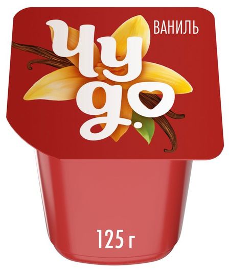 Пудинг молочный Чудо со вкусом ванили 3% БЗМЖ, 125 г