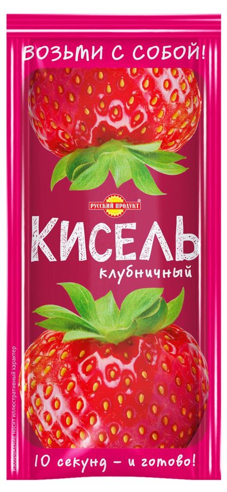Кисель моментального приготовления Русский Продукт Клубничный, 30 г