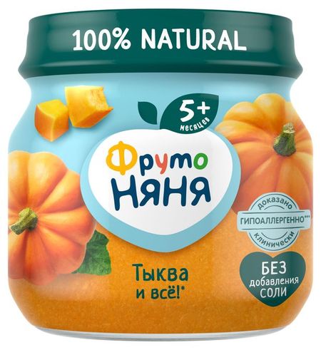 Пюре ФрутоНяня тыква с 5 мес., 80 г