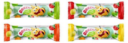 Конфеты жевательные Beezzz в кислой обсыпке, вес