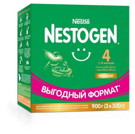 Молочко Nestogen 4 с пребиотиками и лактобактериями L.Reuteri с 18 мес. БЗМЖ, 900 г измеряя важное подотчетность и великое поручение