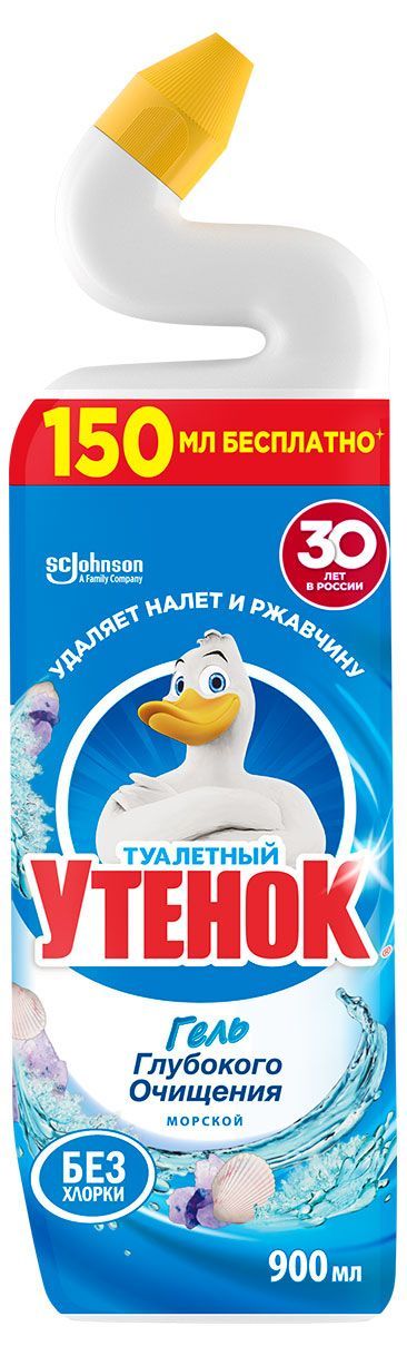 Средство для очистки унитаза Туалетный Утенок Морской, 900 мл
