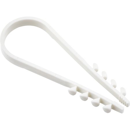 Дюбель-хомут для плоского кабеля Duwi ДХК 19-25 мм белый (10 шт.) (30345 9)