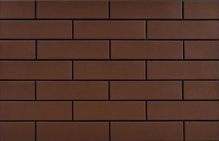Клинкерная плитка для фасада Cerrad Elewacja gladka (32 шт.= 0,5 кв.м) коричневая 245х65х6,5 мм