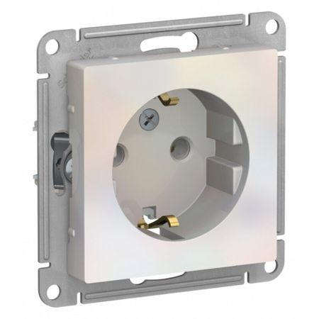 Розетка Systeme Electric AtlasDesign встраиваемая жемчуг (ATN000443)