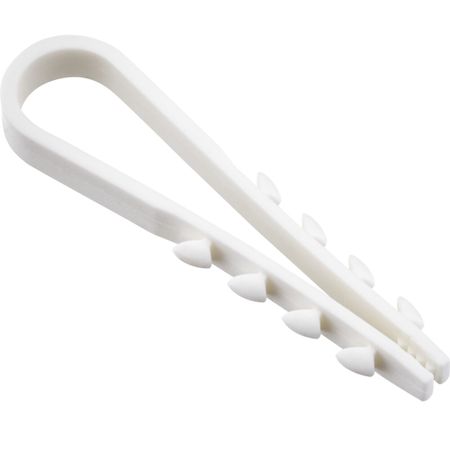 Дюбель-хомут для плоского кабеля Duwi ДХК 5-10 мм белый (10 шт.) (30346 6)