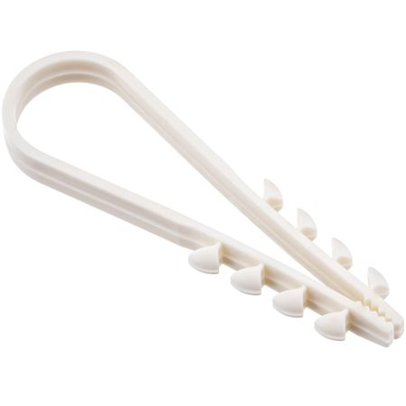 Дюбель-хомут для плоского кабеля Duwi ДХК 11-18 мм белый (10 шт.) (30344 2)