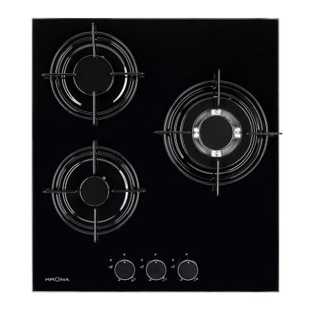 Варочная панель газовая Krona Felice 45 3 конфорки черная
