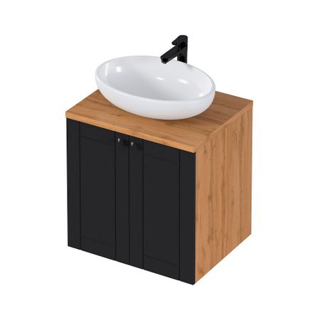 Тумба под раковину 1Marka Organic 50 см подвесная монолит дарк (Ц0000030774) алистер дарк перерожденный