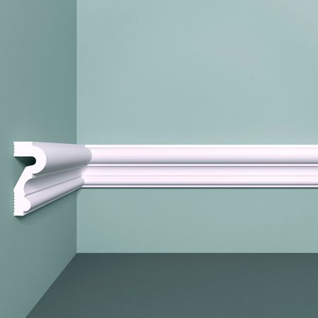 Молдинг из экополимера ударопрочный 50х22х2000 мм под покраску Bello Deco XPS M 23 белый угол декоративный для молдинга полистирол bello deco м10у2 белый 150x150 мм