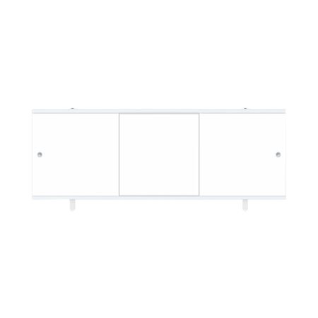 Экран для ванны Метакам Bravo ПВХ 148х60 см белый раздвижной (ЭПN_015505)