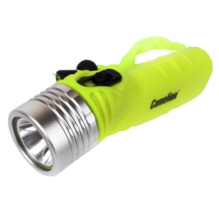 Фонарь ручной Camelion светодиодный 1 LED на батарейках AA алюминий для дайвинга (LED51534)