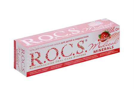 Гель Рокс Медикал Минералс д/детей и подростков клубника, 45 г