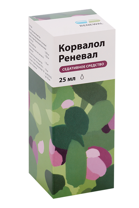 Корвалол Реневал, 25 мл, капли для приема внутрь