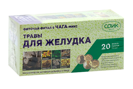 Фиточай Фитал 6 Чага микс 1,5 г, 20 шт, сырье растительное