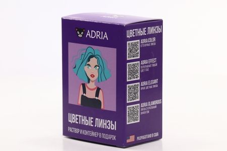 Контактные линзы Adria Color 2 Tone Turquoise мягкие/квартальные 0.00/14.2/8.6, 2 шт