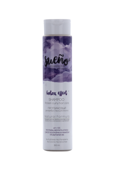 Шампунь бессульфатный Sueno протеиновый д/кудрявых и вьющихся волос, 350 мл