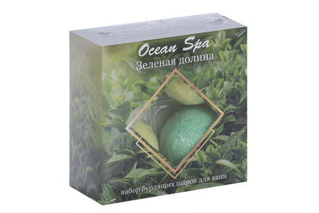 Набор КАТРИН бурлящие шары д/ванн Ocean Spa зеленая долина, 40 г, 4 шт катрин леблан я туда не пойду