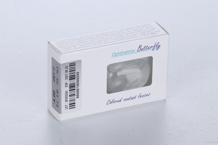 Контактные линзы цветные Офтальмикс Butterfly 1-Color серый D -4.0 DIA 14.2, 2 шт