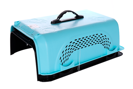 Авиа переноска Чистый котик д/домашних животных 48.5х32х30 см голубой