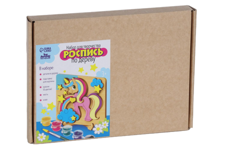Набор д/творчества Лесная мастерская Роспись по дереву Единорожка ирина вадимовна зартайская единорожка