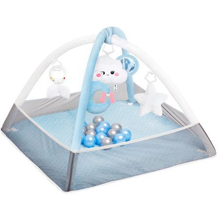 Коврик Мякиши большой развивающий с дугами голубой на веселой ферме развивающий альбом с игровыми заданиями