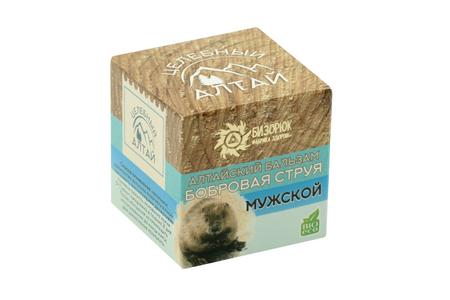 Бальзам Бизорюк Целебный Алтай Бобровая струя мужской, 50 мл