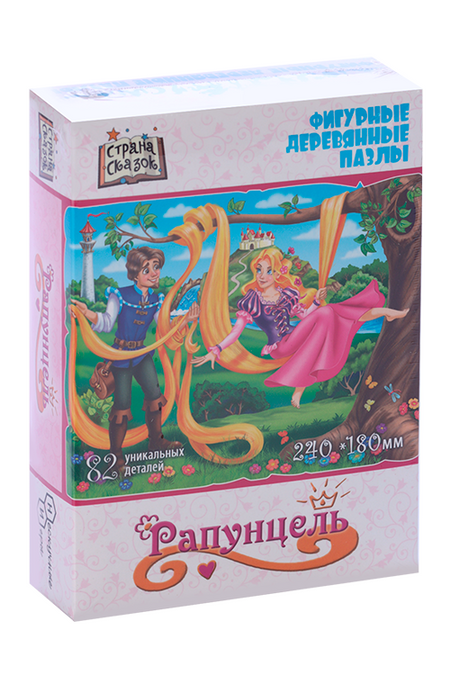 Пазл Нескучные игры Рапунцель фигурный деревянный асборн карточки нескучные игры от простых до сложных