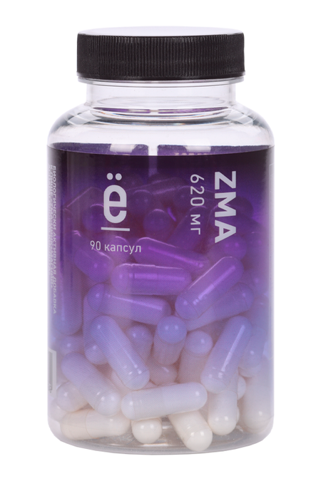 ZMA (ЗМА)+Цинк+Магний+Аспарагиновая кислота Ёбатон, 90 шт, капсулы