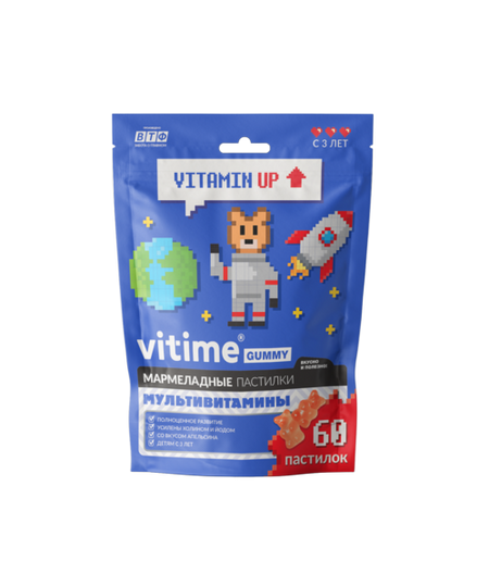 Пастилки ВиТайм мармеладные Мультивитамины д/детей (с 3 лет), 2,5 г, 60 шт