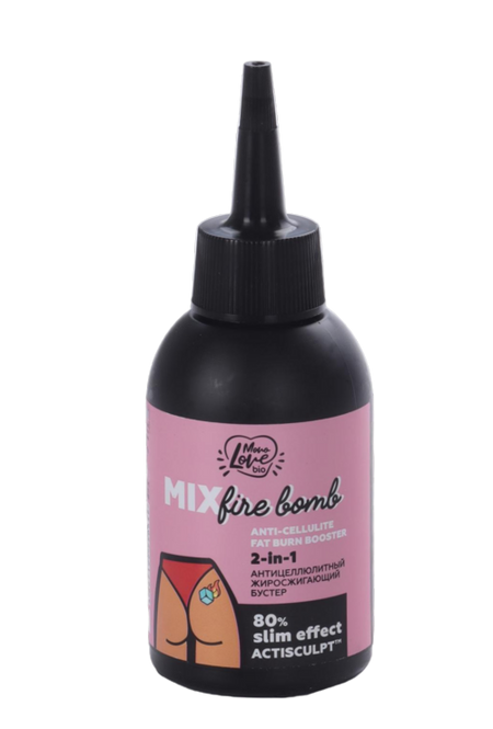 Бустер MonoLove bio Mix fire bomb антицеллюлитный жиросжигающий, 100 мл