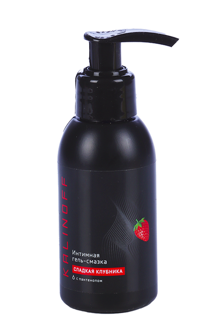 Гель-смазка KALINOFF интимная с пантенолом сладкая клубника флакон, 100 мл