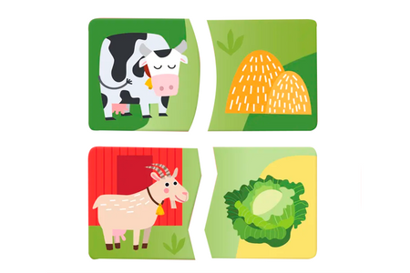 Пазлы Mapacha Кто что ест д/малышей деревянные деревянные пазлы unidragon bubblezz котенок