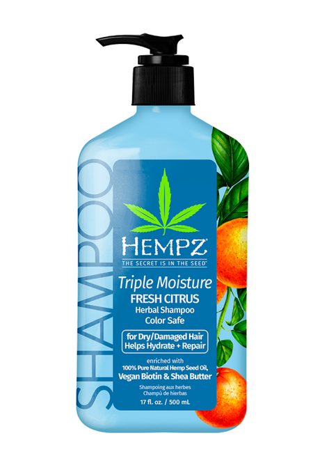 Шампунь Hempz Тройное увлажнение Triple Moisture Daily Herbal Replenishing Shampoo  500 мл